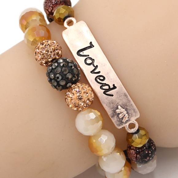 Jewelry - 195-LOVED- Stretch Beads Bracelets